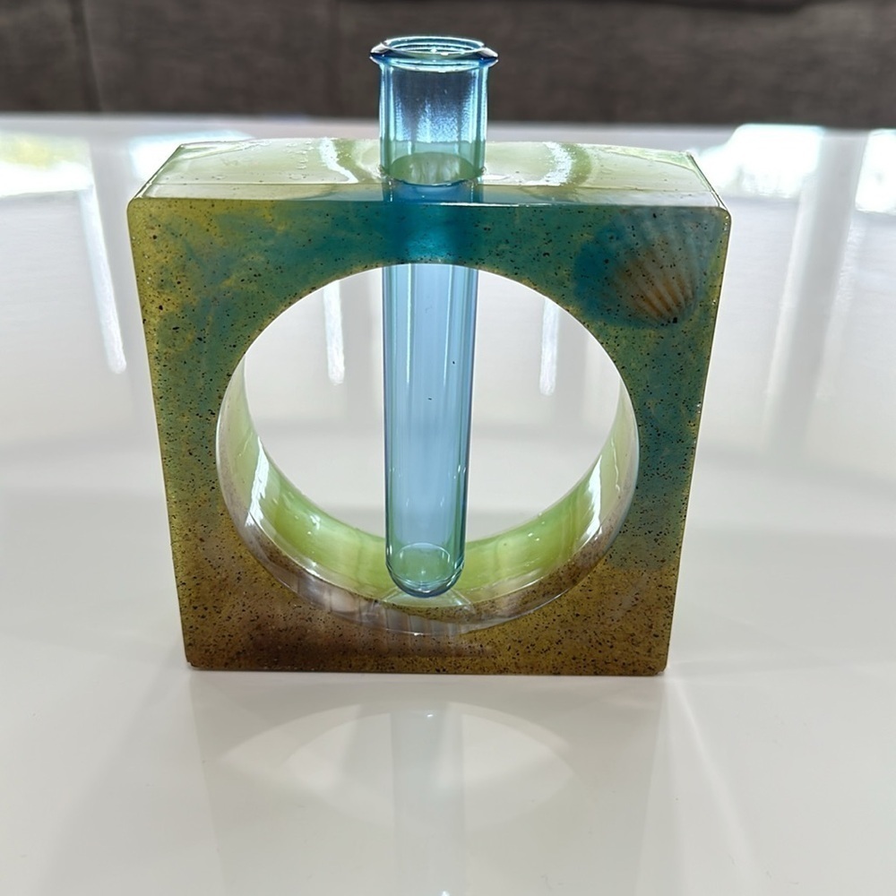 Handmade beach themed flower vase  🏖️